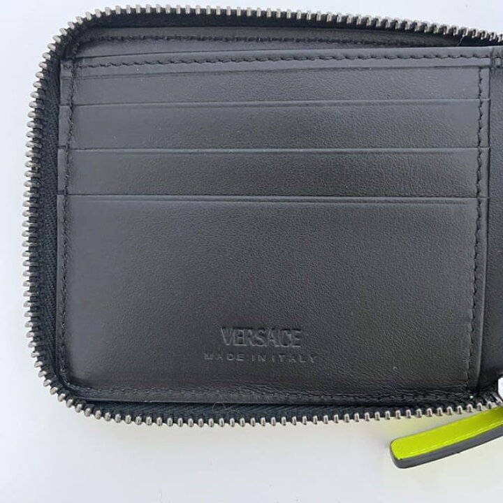 楽天市場】【送料無料】 ヴェルサーチ 二つ折り ファスナー 財布 ec 