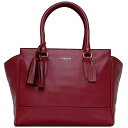 【送料無料】 コーチ トートバッグ ec-22825 ボルドー レッド 19890 美品 レザー 中古 COACH フリンジ 大容量 本革 チャーム付 シンプル ファスナー ワンポイント ロゴ 定番 人気 革 トート 大きい 女性 レディース 鞄 バッグ 通勤 通学 仕事 高級感 ブランド 本物 鑑定済み