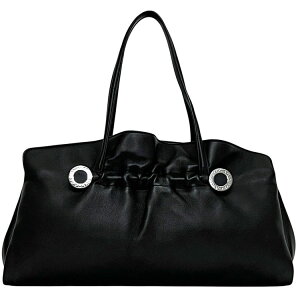 BVLGARI ブラック トートバック【美品】ロゴマニア ビーゼロワン A4可 