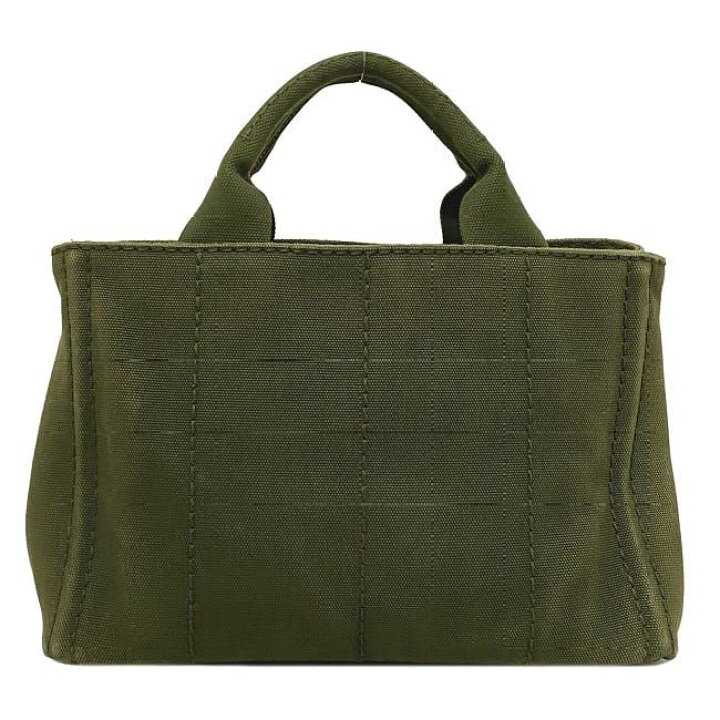 楽天市場】プラダ 2way トートバッグ カーキ グリーン MILITARE カナパ  