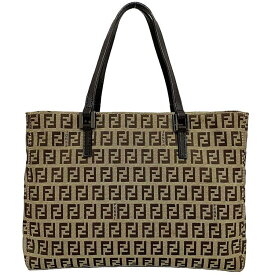 フェンディ トートバッグ ベージュ ブラウン ズッキーノ ミニバッグ 美品 キャンバス レザー 中古 FENDI 茶色 ハンドバッグ FF ロゴ 総柄 ヴィンテージ 軽量 定番 人気 コンパートメント ミニトート お洒落 エレガント 上品 高級感 ブランド 本物 鑑定済み