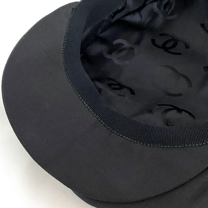 楽天市場】シャネル ロゴ ハット ブラック ホワイト レア 美品 Mサイズ  