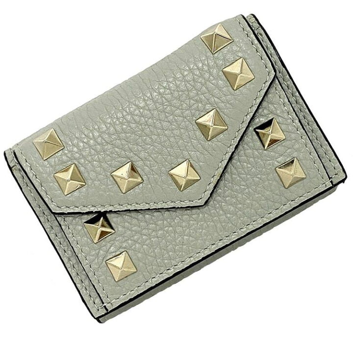 VALENTINO 三つ折り財布 グレー 【公式通販】