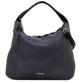 コーチ 2way バッグ ブリーカー ネイビー ゴールド 31623 美品 肩掛けバッグ レザー グレインレザー 中古 COACH ショルダーバッグ ファスナー 大容量 定番 人気 女性 レディース 通勤 通学 革 本革 シンプル お洒落 鞄 エレガンス 上品 ブランド 本物 鑑定済み