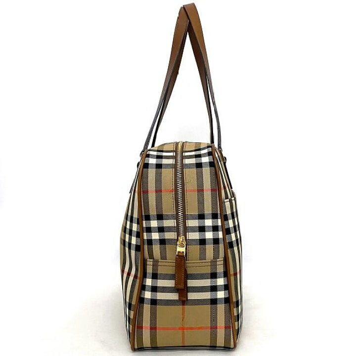楽天市場】バーバリー ボストン バッグ ベージュ ブラウン ノバ 