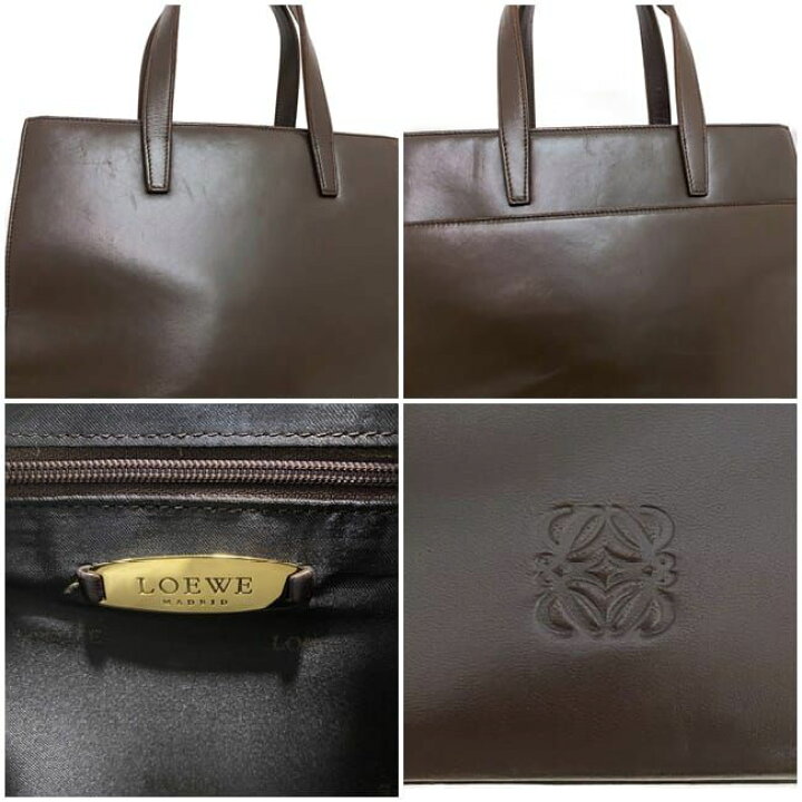 楽天市場】ロエベ 2way バッグ ブラウン アナグラム 美品 ハンドバッグ 