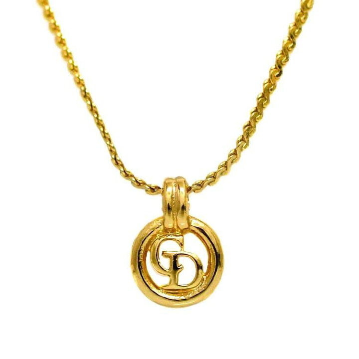 楽天市場】クリスチャン ディオール ネックレス ゴールド 美品 GP 中古 
