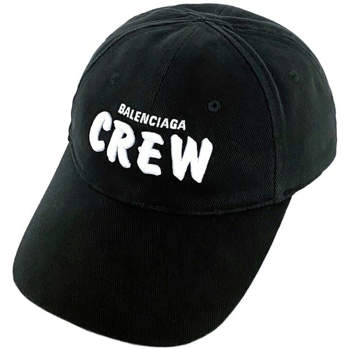 楽天市場】バレンシアガ キャップ ブラック ホワイト CREW 617139  