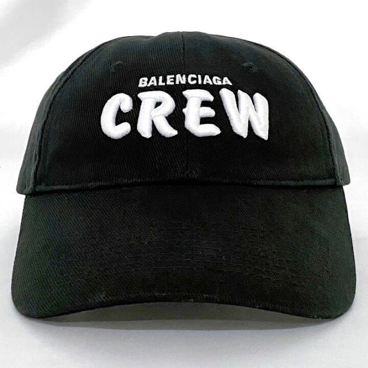楽天市場】バレンシアガ キャップ ブラック ホワイト CREW 617139 