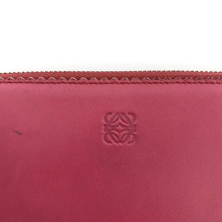 楽天市場】ロエベ ラウンドファスナー 長財布 ピンク レッド 