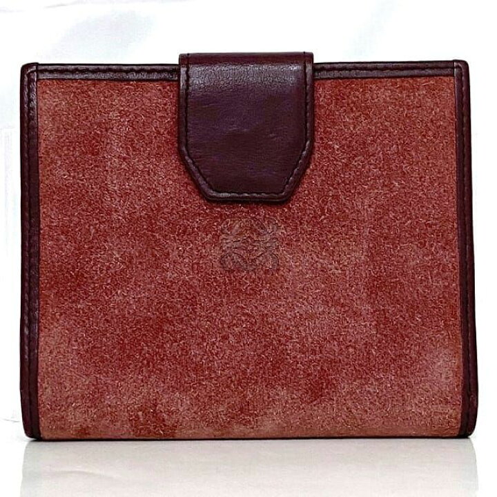 楽天市場】ロエベ 二つ折り 財布 ピンク パープル アナグラム 美品 