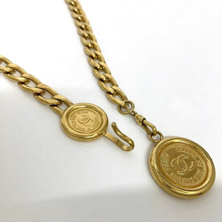 楽天市場】シャネル チェーン ベルト ゴールド 美品 ココマーク GP  