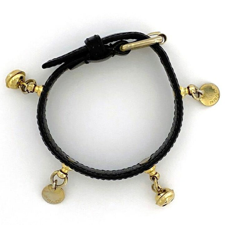 楽天市場】プラダ ブレスレット ブラック 美品 レア レザー GP 中古 