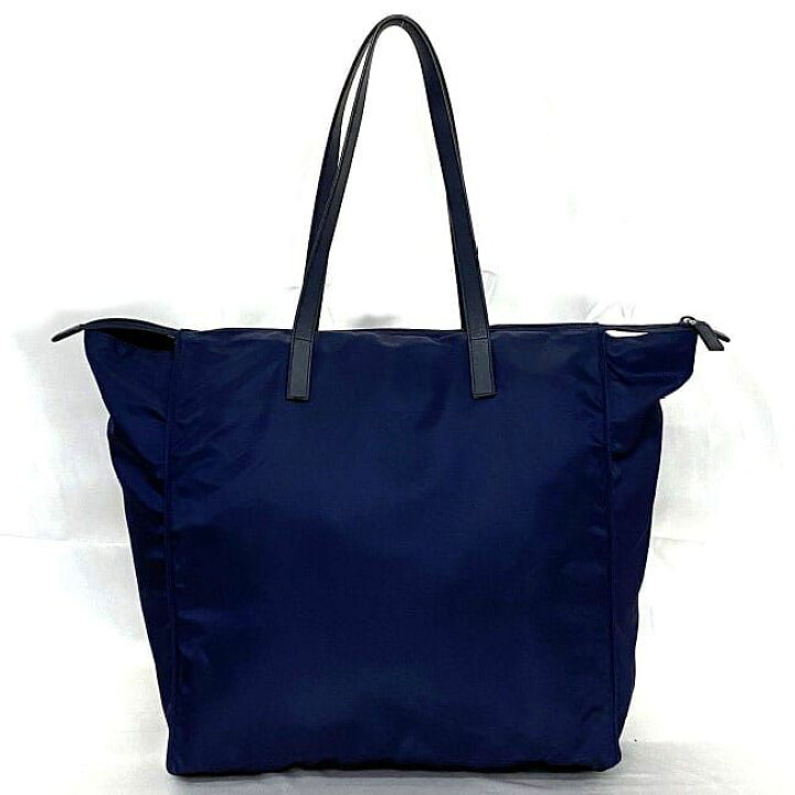楽天市場】プラダ トートバッグ ネイビー テスート 美品 ナイロン  