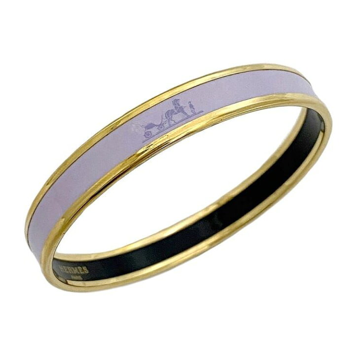 楽天市場】エルメス バングル エマイユ PM パープル ゴールド f 