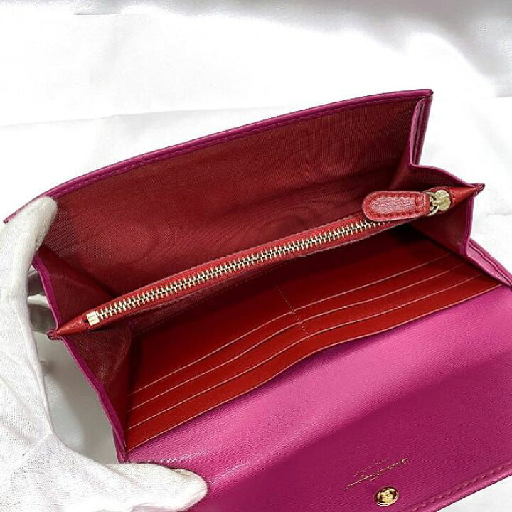 楽天市場】サルヴァトーレ フェラガモ 二つ折り 長財布 ピンク  