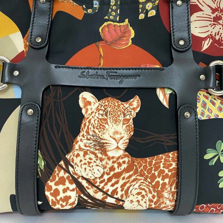 楽天市場】サルヴァトーレ フェラガモ トートバッグ ブラック マルチ 