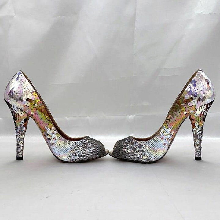 miu miu シルバー パンプス 24.5cm