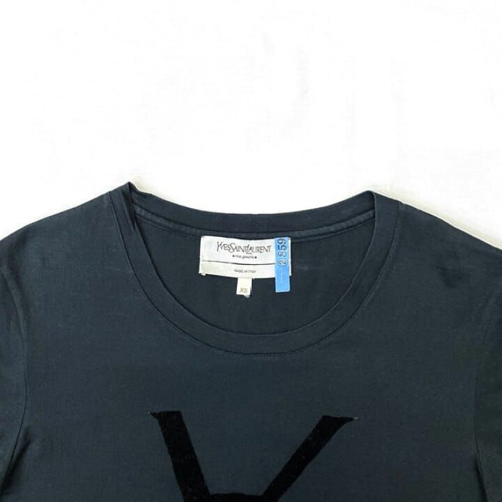 楽天市場】イヴサンローラン Tシャツ ec-21167 ブラック XS  