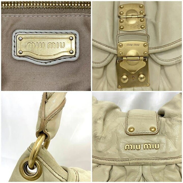 美品】 miu miu / ミュウミュウ | RN0555 2Way マテラッセ ギャザー  