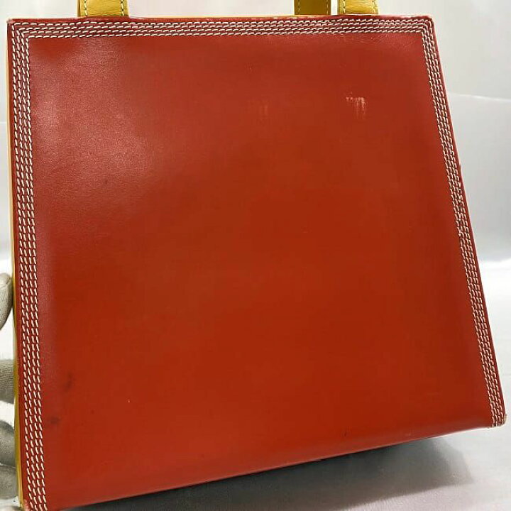 楽天市場】ロエベ ハンドバッグ f-21571 レッド イエロー 美品 トップ 