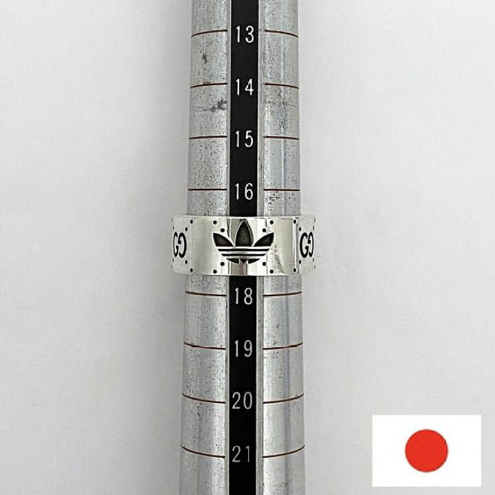 楽天市場】グッチ アディダス リング f-22225 シルバー 702766 J8400 