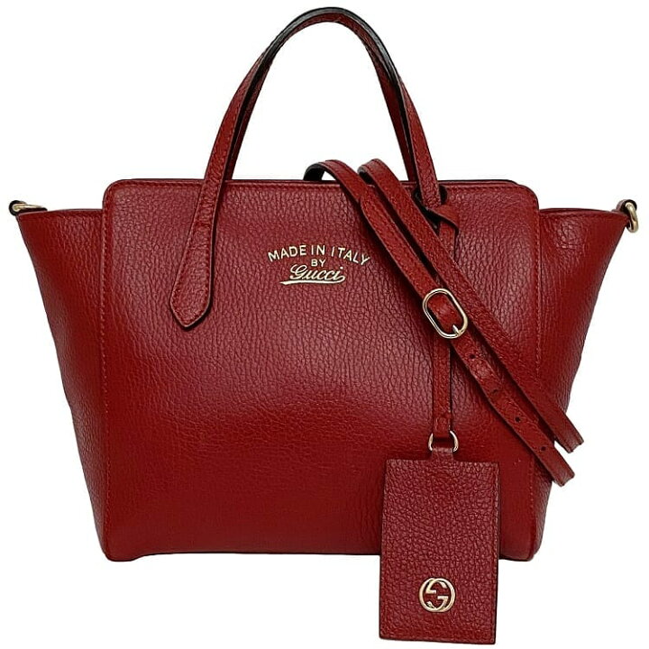 楽天市場】グッチ 2way バッグ f-23319 レッド 368827 美品 レザー 