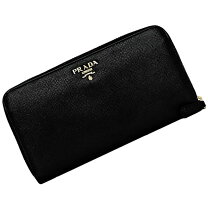楽天市場】prada 長財布 中古 黒 ラウンドの通販 