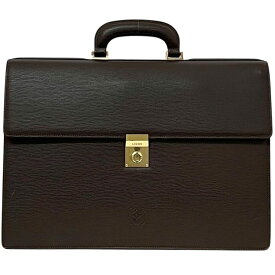 ロエベ ビジネスバッグ ec-24450 ブラウン アナグラム 美品 書類バッグ レザー 中古 L21 LOEWE 自立 ビジネス ブリーフケース フラップ 鍵付き ロゴ刻印 茶色 メンズ 男性 ゴールド金具 ロゴ刻印 シンプル ヴィンテージ ロゴ ブランド 本物 鑑定済み