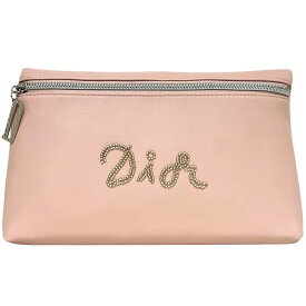 クリスチャン ディオール ポーチ ec-25081 ピンク BEAUTE 美品 小物入れ 合成皮革 中古 Christian Dior ファスナー ロゴ ビジュー コスメ メイクポーチ コスメポーチ ロゴビジュー レディース 女性 定番 人気 シンプル ヴィンテージ ブランド 本物 鑑定済み
