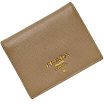 楽天市場】プラダ 財布 二つ折り（カラーベージュ）（レディース財布 