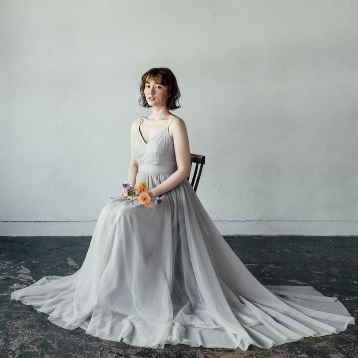 楽天市場】前撮り チュール ドレス ワンピース ウェディングドレス  