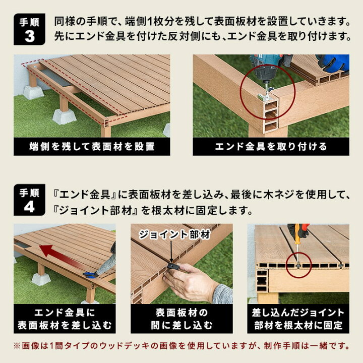 楽天市場】【先着!全品20％OFFクーポン☆4/1 0:00〜】 ウッドデッキ 