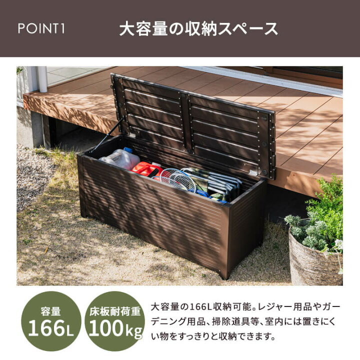 楽天市場】【ポイント5倍☆12/8 12:00〜23:59】 収納ボックス 屋外  