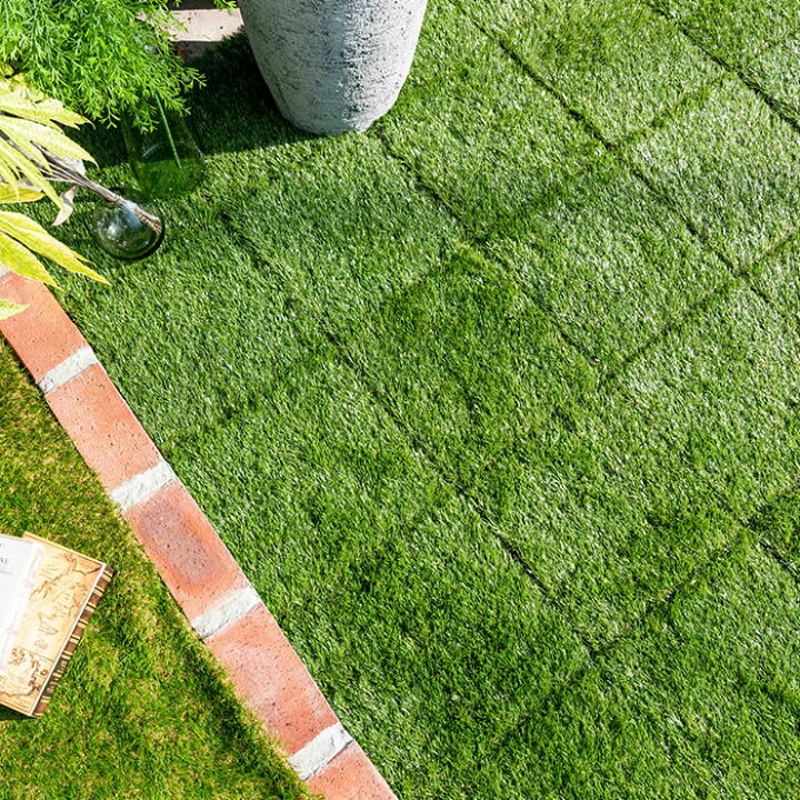 楽天市場 4h限定p5倍 4 17 00 23 59 人工芝 ジョイント パネル 芝丈 35mm 30 30cm 32枚セット 2 8平米 リアル ふかふか 芝生マット 人工芝生 マット 芝生 タイル 高密度 ジョイント ベランダ 庭 ガーデニング ガーデン グリーン 緑 Diy デッキ 屋外 B