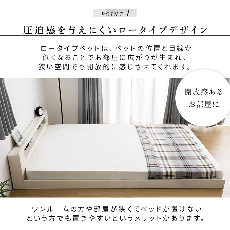 楽天市場】ローベッド シングル ベッド マットレス付き 三つ折り 薄型
