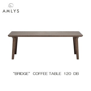AMLYS �A�����X BRIDGE �u���b�W �R�[�q�[�e�[�u��120 ���Y���r���O �e�[�u�� �Z���^�[�e�[�u�� ��120cm DB �z���C�g�I�[�N�k�� �f���}�[�N �f�U�C�� �I�C���h�� �_�[�N�u���E���J���ݒu