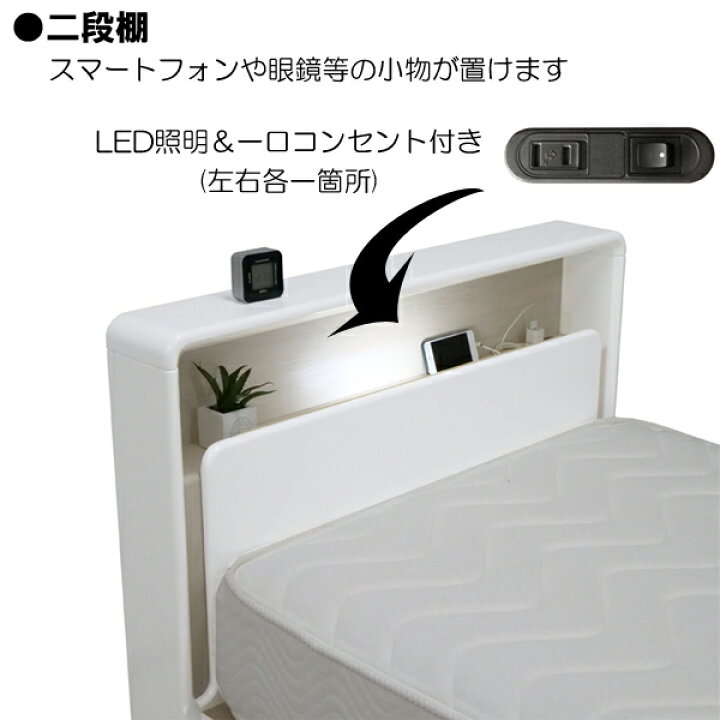 楽天市場】設置サービス付きグランツ ベッドフレーム ダブル 引出 収納 