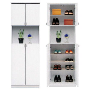 シューズボックス 下駄箱 くつ箱 靴箱 ハイタイプ3色対応 60cm幅 「シューズ3」 送料無料