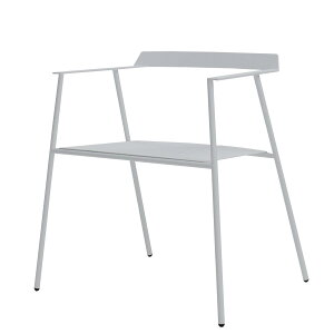 【グッドデザイン賞】スチールチェア ダイニングチェア 肘付き おしゃれ 黒 白 完成品 サイズ幅63.3×奥行52.9×高さ66.8cm 座面高約40cm 1脚 アイアン スタイリッシュ 背もたれ デスクチェア 日本