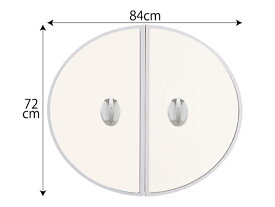 東プレ 五右衛門風呂用　丸ふた　小判中　72×84cm_19900008 風呂蓋 浴槽蓋 サイズ