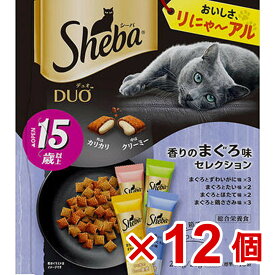 【ケース販売】シーバ　デュオ　15歳以上　香りのまぐろ味セレクション200g×12個