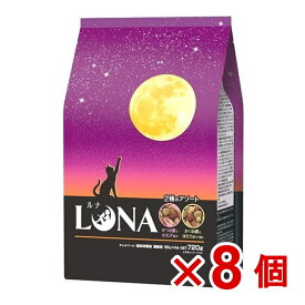 【ケース販売】LUNAかつお節と小えび＆ほたて味ビッツ添え720g×8個