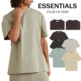 FOG ESSENTIALS ロゴ 半袖シャツ Tシャツ T-shirt 両面ロゴ メンズ レディース オーバーサイズ オフホワイト フィアオブゴッド Fear Of God　ユニセックス 春夏 夏 半袖 正規品 男女兼用