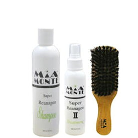 フルボ酸シャンプーで頭皮環境改善 スーパーレアナゲン お得なレギュラーセット 育毛 ミアモンテ