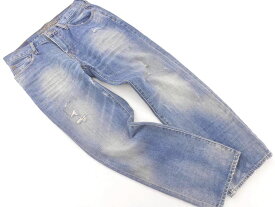 AMERICAN EAGLE アメリカンイーグル ダメージ加工 ストレート デニムパンツ size32/青 ■■ ☆ dkb3 メンズ【USED】【中古】【古着】【ブランド古着買取・販売ABJ】