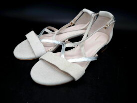 AU BANNISTER オゥバニスター アバハウス アンクルストラップ サンダル size37（23.5cmくらい）/アイボリー ■◆ ☆ dha9 レディース【USED】【中古】【古着】【ブランド古着買取・販売ABJ】