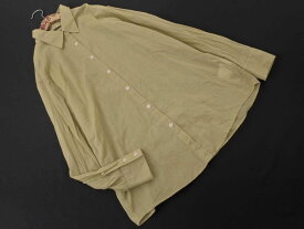 ネコポスOK Uniqlo U ユニクロ ユー ルメール 231-437179 シアー シャツ sizeM/ベージュ ■◇ ☆ ecb3 レディース【USED】【中古】【古着】【ブランド古着買取・販売ABJ】