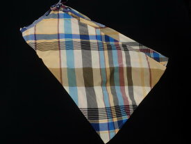 ENGINEERED GARMENTS エンジニアドガーメンツ チェック 巻き ラップ スカート size1/ベージュx水色 ■◇ ☆ fic6 レディース【USED】【中古】【古着】【ブランド古着買取・販売ABJ】