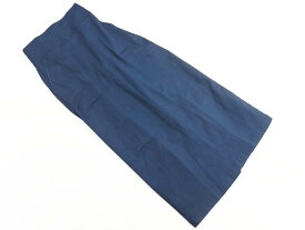 NATURAL BEAUTY BASIC ナチュラルビューティーベーシック ストレッチ スリット ロング ロング スカート sizeM/紺 ■◇ ☆ gca5 レディース【USED】【中古】【古着】【ブランド古着買取・販売ABJ】